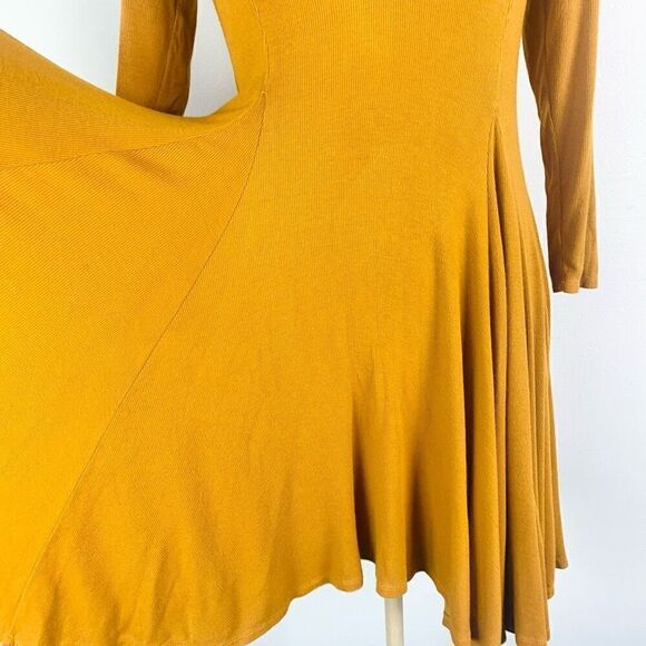 Free People Beach Mustard Dress‎ - Picture 3 of 10